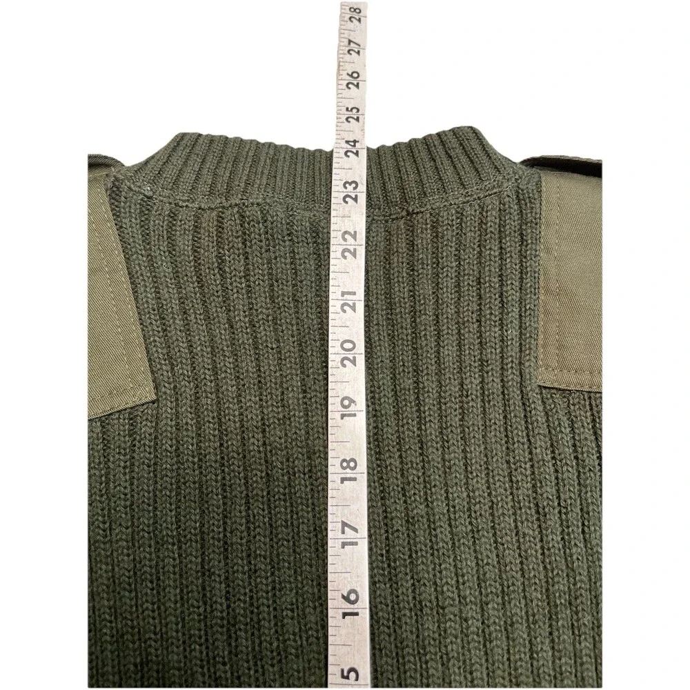 NWT US Military DSCP Sweater Mens 36 Army Green Valor Collection Wool Commando